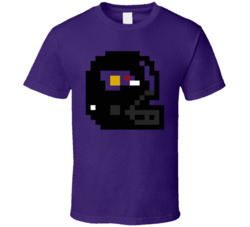 Baltimore Football Team 8 Bit Helmet Icon T Shirt
