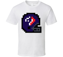 Houston Football Team 8 Bit Helmet T Shirt