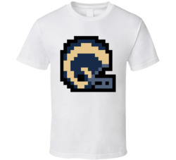 Los Angeles Football Team 8 Bit Helmet T Shirt