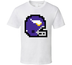 Minnesota Football Team 8 Bit Helmet T Shirt