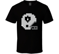 Oakland Football Team 8 Bit Helmet Icon T Shirt