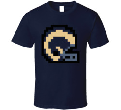 Los Angeles Football Team 8 Bit Helmet Icon T Shirt