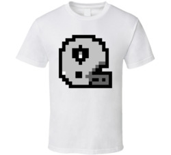 Oakland Football Team 8 Bit Helmet T Shirt