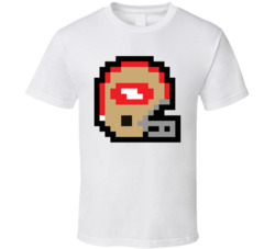 San Francisco Football Team 8 Bit Helmet T Shirt