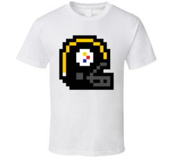 Pittsburgh Football Team 8 Bit Helmet T Shirt