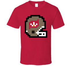 Tampa Bay Football Team 8 Bit Helmet Icon T Shirt