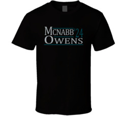 Donovan Mcnabb Terrell Owens For President '24 Philadelphia Football F