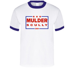 Mulder Scully For President 2024 The X-files T Shirt