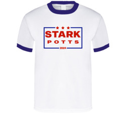 Tony Stark Pepper Potts For President 2024 Marvel T Shirt