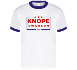 Leslie Knope Ron Swanson For President 2024 Parks And Recreation T Shi