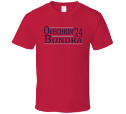 Alex Ovechkin And Peter Bondra For President '24 Washington Hockey Fan