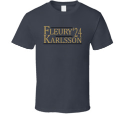 Marc-andre Fleury And William Karlsson For President '24 Vegas Hockey 