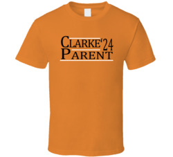 Bobby Clarke And Bernie Parent For President '24 Philadelphia Hockey F