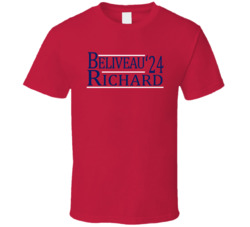 Jean Beliveau And Maurice Richard For President '24 Montreal Hockey Fa