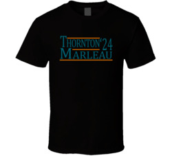 Joe Thornton And Patrick Marleau For President '24 San Jose Hockey Fan