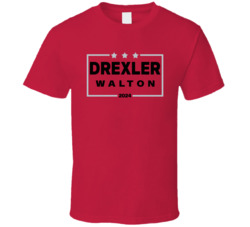 Clyde Drexler Bill Walton For President 2024 Portland Basketball Fan T