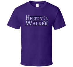 Todd Helton Larry Walker For President '24 Colorado Baseball Fan T Shi