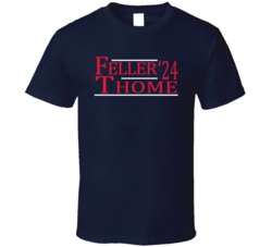Bob Feller Jim Thome For President '24 Cleveland Baseball Fan T Shirt