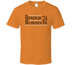 Cal Ripken Jr Brooks Robinson For President '24 Baltimore Baseball Fan