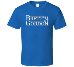 George Brett Alex Gordon For President '24 Kansas City Baseball Fan T 