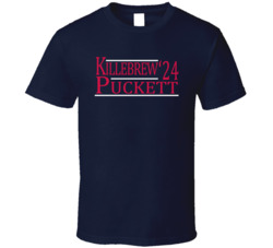 Harmon Killebrew Kirby Puckett For President '24 Minnesota Baseball Fa