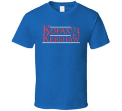 Sandy Koufax Clayton Kershaw For President '24 Los Angeles D Baseball 