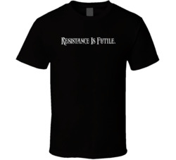 Resistance Is Futile Star Trek Tng Tv Show Fan T Shirt