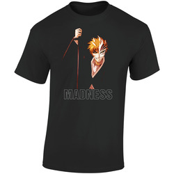 Bleach Ichigo Kurosaki Soul Reaper Anime Manga Retro Graphic Unisex Soft Cotton Black T Shirt
