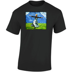 Classic Sound Of Music Retro Graphic Unisex Soft Cotton Black T Shirt
