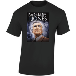 Barnaby Jones Vintage 70s Popular Cop Show Tv Fan Retro Graphic Unisex Soft Cotton Black T Shirt