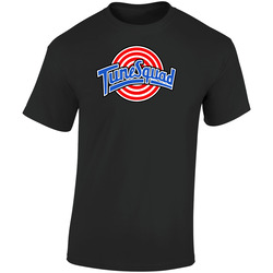 New Tune Squad Tee Retro Graphic Unisex Soft Cotton Black T Shirt
