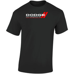 Dodge Logos 2 Black Retro Graphic Unisex Soft Cotton Black T Shirt