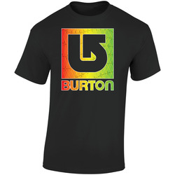Burton Rasta Black Retro Graphic Unisex Soft Cotton Black T Shirt