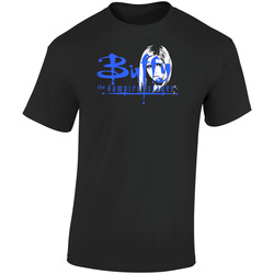 Buffy The Vampire Slayer Retro Graphic Unisex Soft Cotton Black T Shirt
