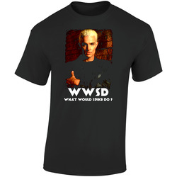 What Would Spike Do Retro Graphic Unisex Soft Cotton Black T Shirt