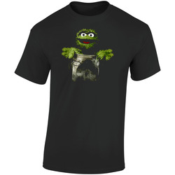 Oscar The Grouch Retro Graphic Unisex Soft Cotton Black T Shirt