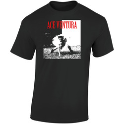 Ace Ventura Pet Detective Retro Graphic Unisex Soft Cotton Black T Shirt