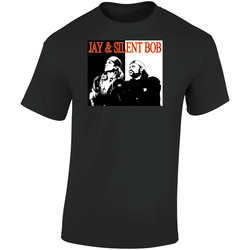 Jay And Silent Bob Strike Back Retro Graphic Unisex Soft Cotton Black T Shirt