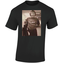 Forty Fckin Niners Joe Montana 70s 80s Retro Graphic Unisex Soft Cotton Black T Shirt