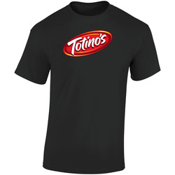 Totinos Pizza Snacks Family Favorite Frozen Snacks Retro Graphic Unisex Soft Cotton Black T Shirt