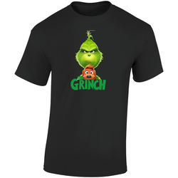 The Grinch Dr Seuss 2018 Christmas Movie Retro Graphic Unisex Soft Cotton Black T Shirt