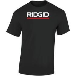 The Quotable Tees Generic Ridgid Powertools Logo Retro Graphic Unisex Soft Cotton Black T Shirt