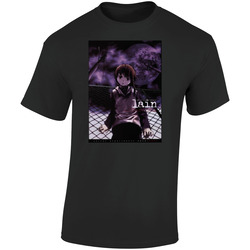 Serial Experiments Lain Anime Movie And Tv Show Retro Graphic Unisex Soft Cotton Black T Shirt