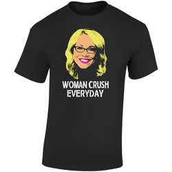 Doris Burke Woman Crush Everyday Distressed Courtside Basketball Retro Graphic Unisex Soft Cotton Black T Shirt
