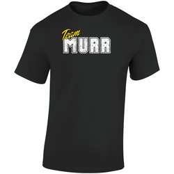 Team Murr Cool Custom Family Sports Last Name Reunion Retro Graphic Unisex Soft Cotton Black T Shirt