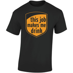 Ups Drink - Flash Sale! Retro Graphic Unisex Soft Cotton Black T Shirt