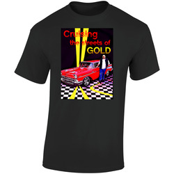 Rick's Ride Retro Graphic Unisex Soft Cotton Black T Shirt