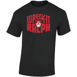 Wreck It Ralph Video Game Movie Retro Graphic Unisex Soft Cotton Black T Shirt