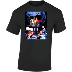 Starblazers 2203 Ad Anime Brand New Classic  Black Retro Graphic Unisex Soft Cotton Black T Shirt