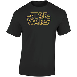 Star Wars Logo Retro Graphic Unisex Soft Cotton Black T Shirt